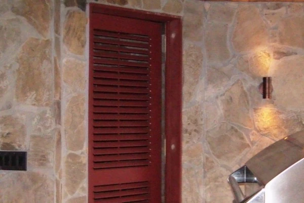 operable exterior louvered doors