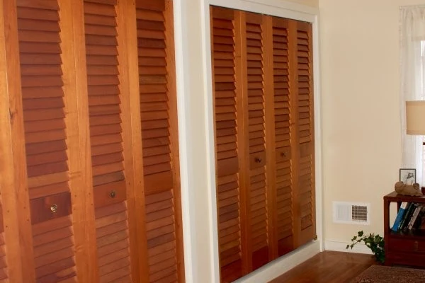 Tapered Louvered Doors made in Spanish Cedar
