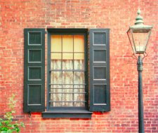 4 paneled, Philadelphia Federal styles shutters made from Spanish Cedar.